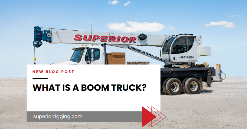 What is a boom truck?