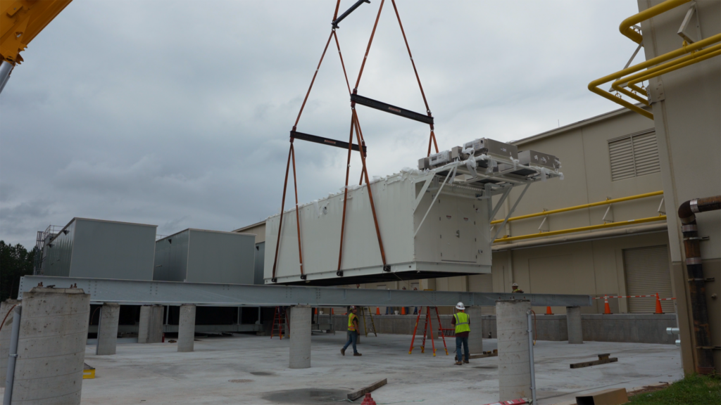 ups pod with rigging attached